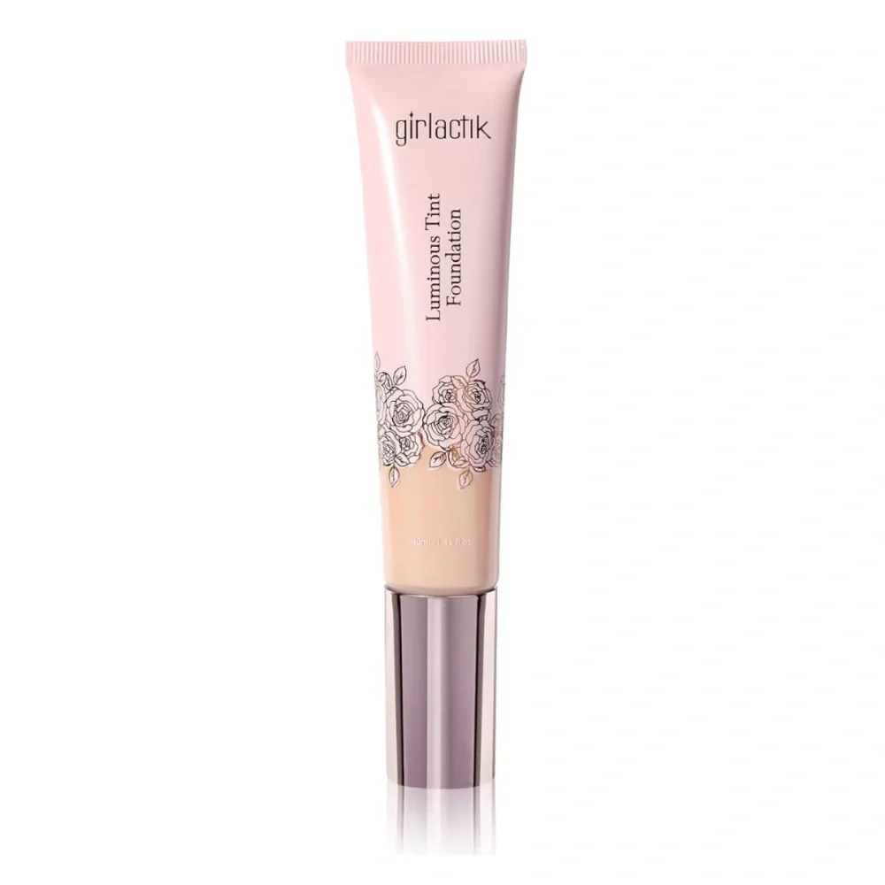Girlactik Luminous Tint Foundation Hydrating 2-in-1 Tinted Moisturizer LIGHT New